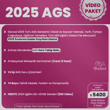 2025 AGS VİDEO DERS