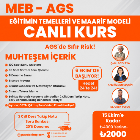 2026 MEB-AGS Eğitimin Temellerinin Pusulası Canlı Kurs