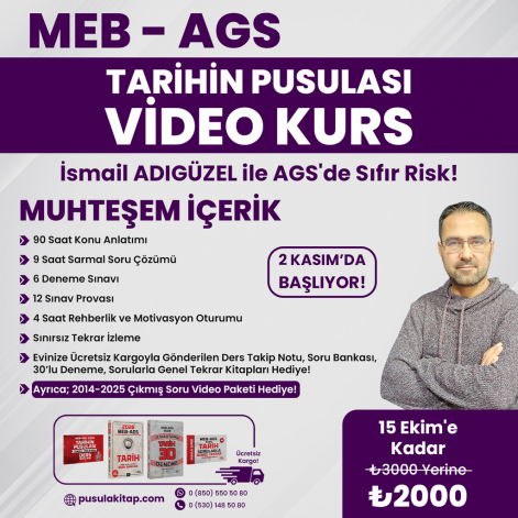 2026 MEB-AGS Tarihin Pusulası Video Kurs