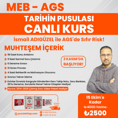 2026 MEB-AGS Tarihin Pusulası Canlı Kurs